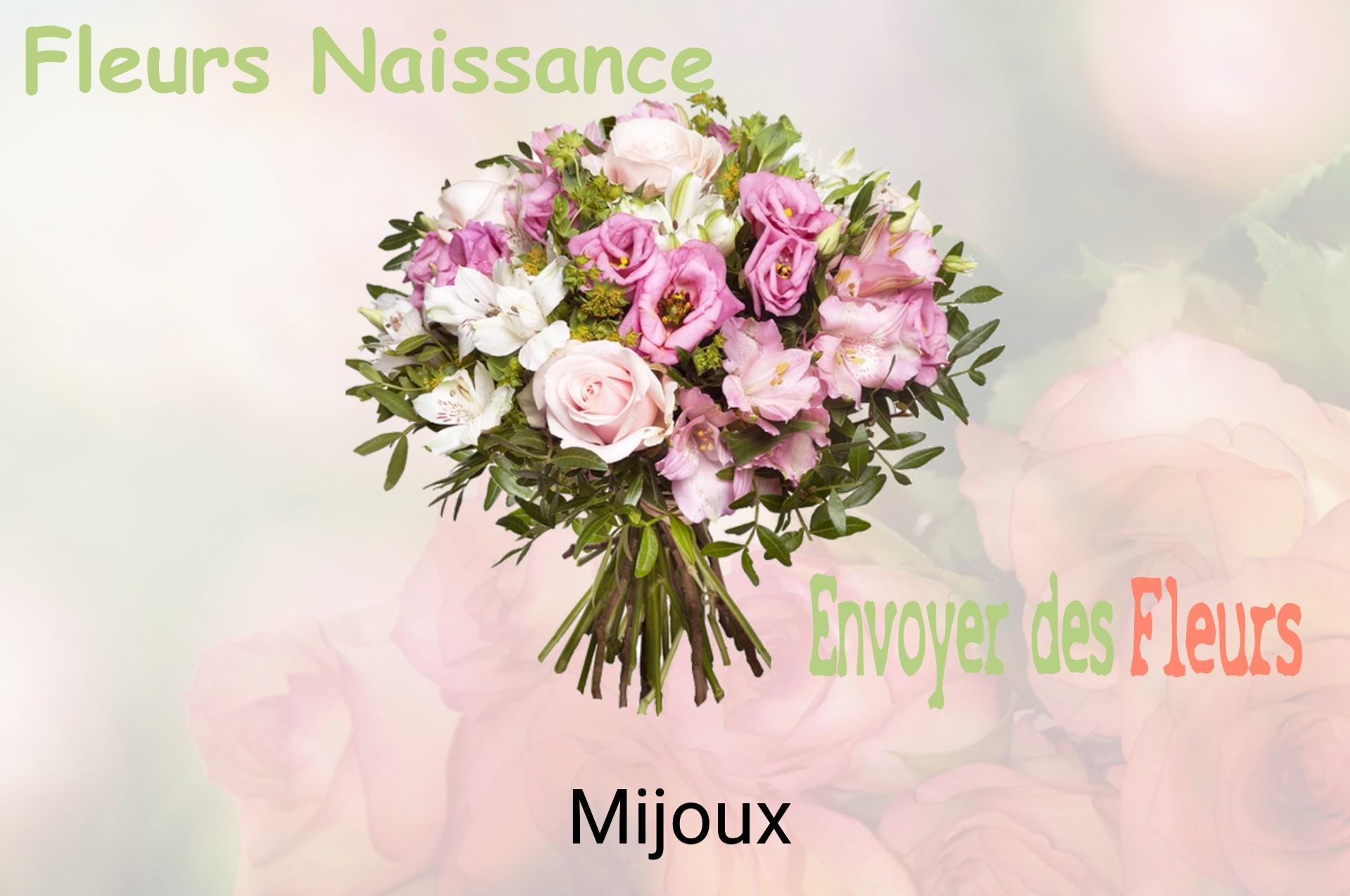 Bouquet de fleurs de naissance livré à Mijoux